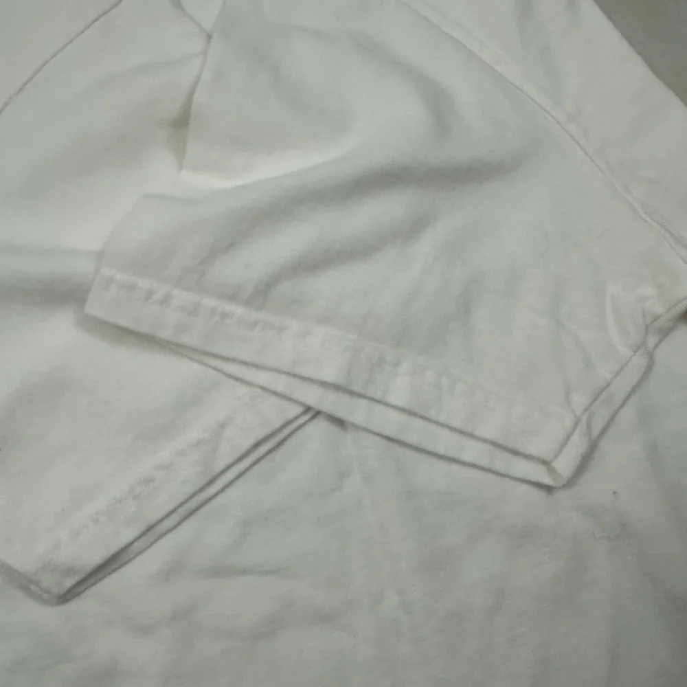 NEW VTG Polo‎ Sport Ralph Lauren Spell Out T Shirt Men Medium White Logo 90s Y2K